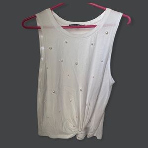 Generation Love faux pearl tank